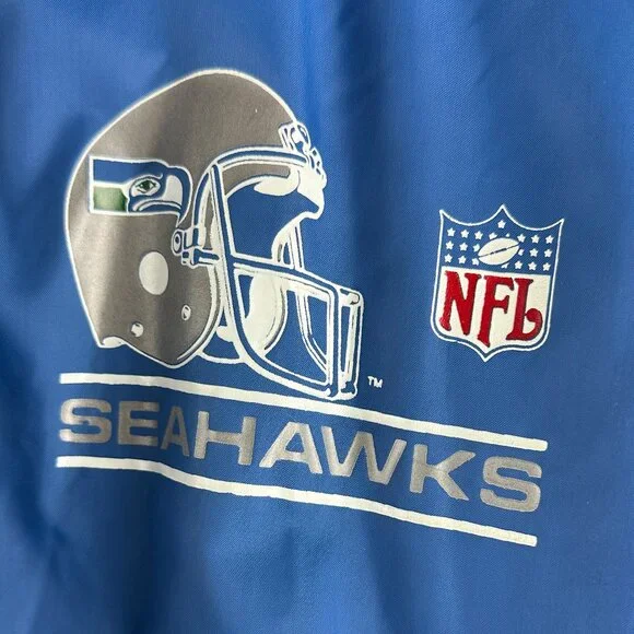 Vintage 90's Chalkline NFL Seattle Seahawks Satin Style Varsity Jacket - Picture 4 of 16